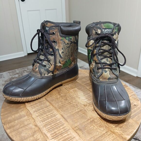 ​Men\'s Weather Spirits Camo Duck Boots Size 10 Insulated Steel Shank Waterproof main image 6